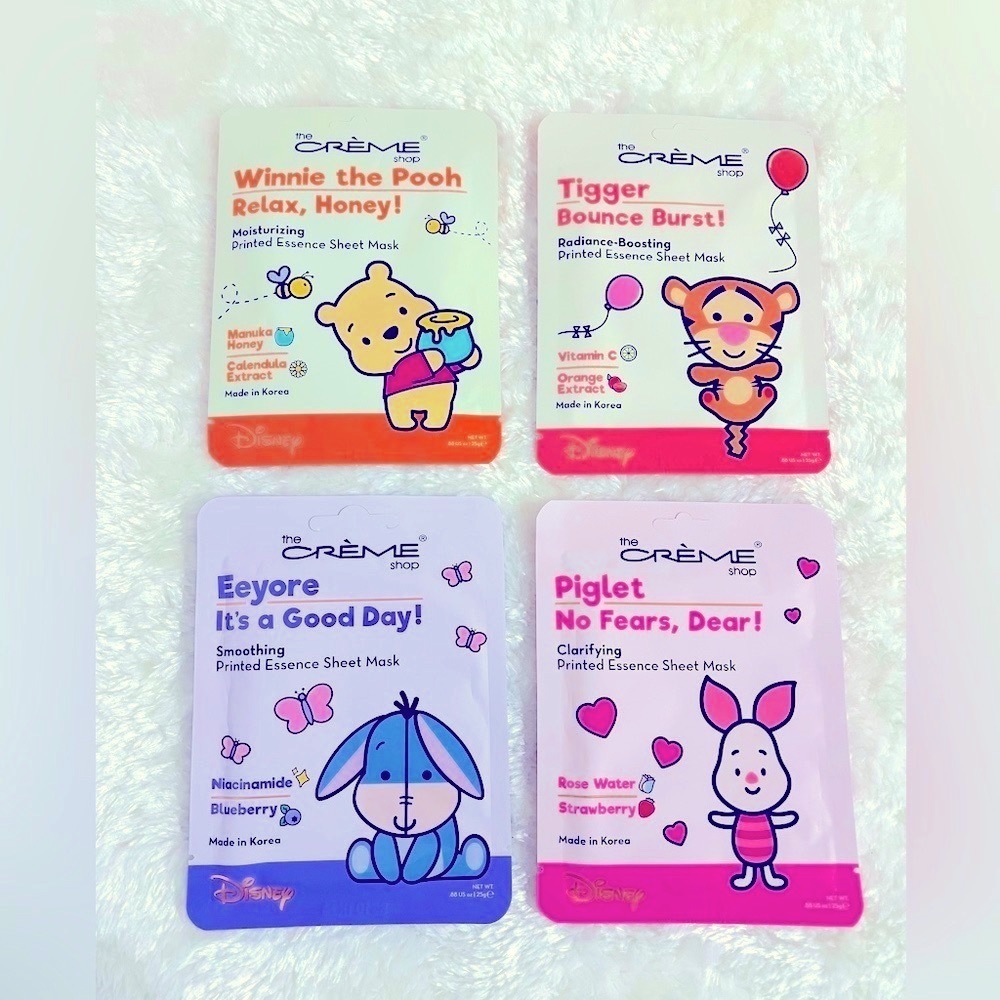 NEW The Creme Shop x Winnie the Pooh & Friends ~ 4 PC Mask Bundle
